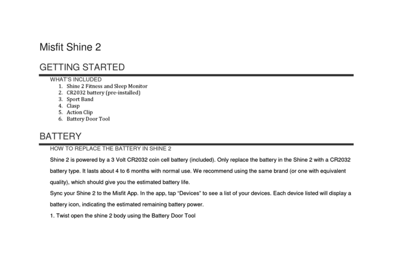Misfit Shine 2 manual