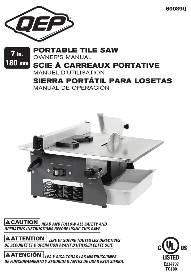 QEP 60089Q owner's manual