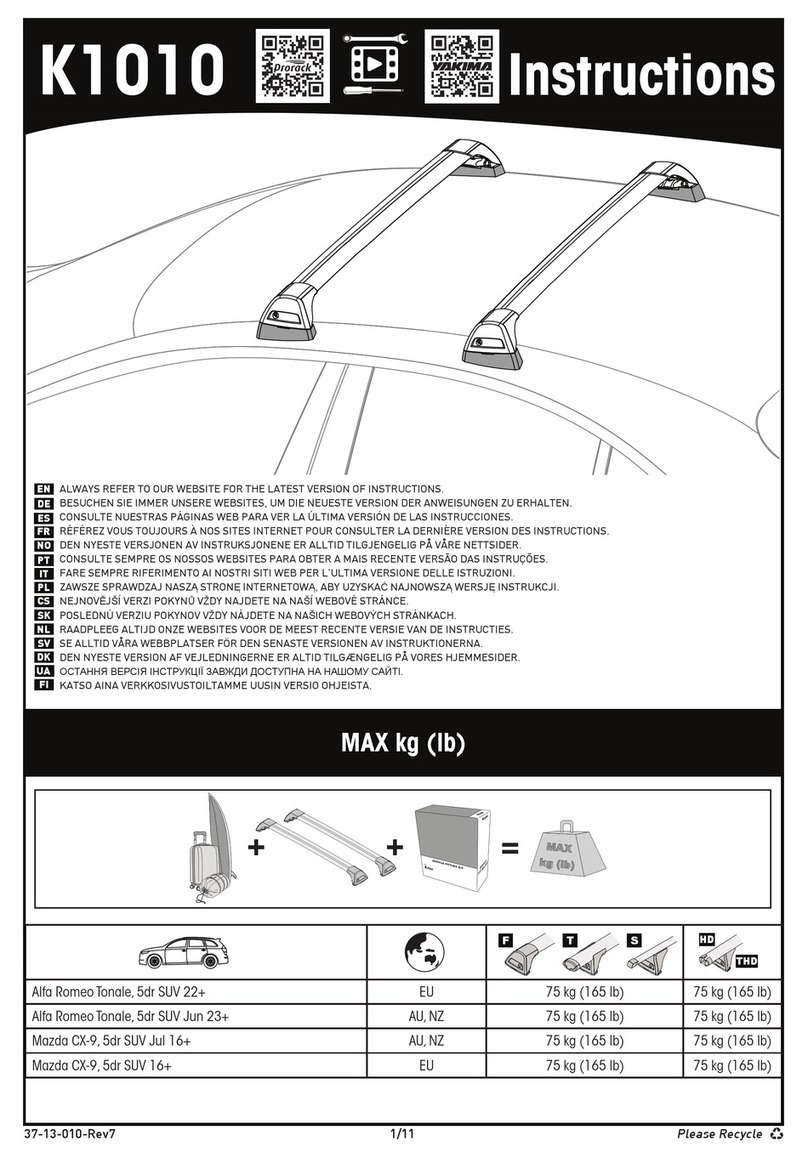 Prorack K1010 User manual