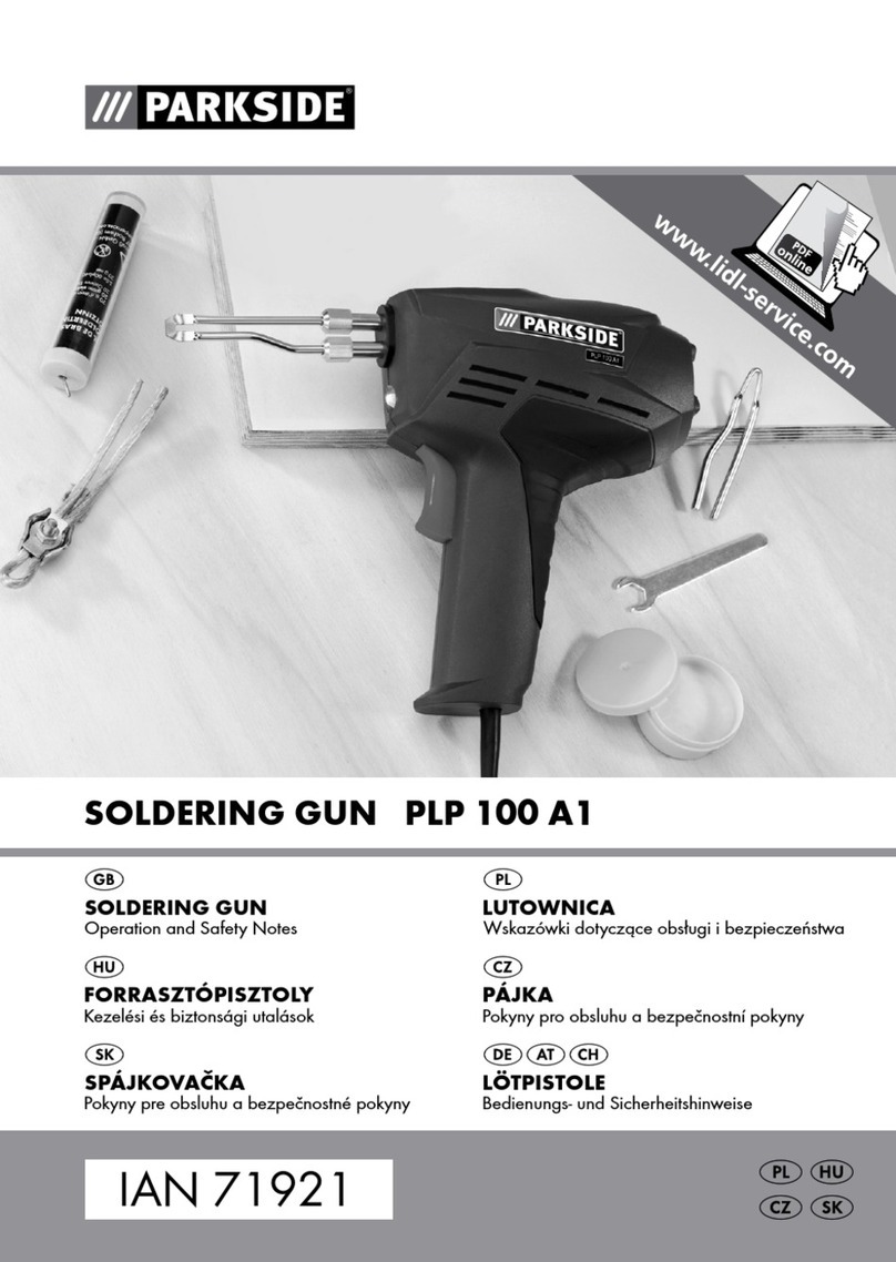 Parkside 71921 Operation and safety notes