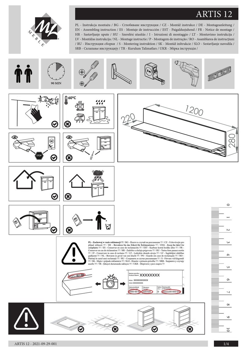 mlmeble ARTIS 12 User manual