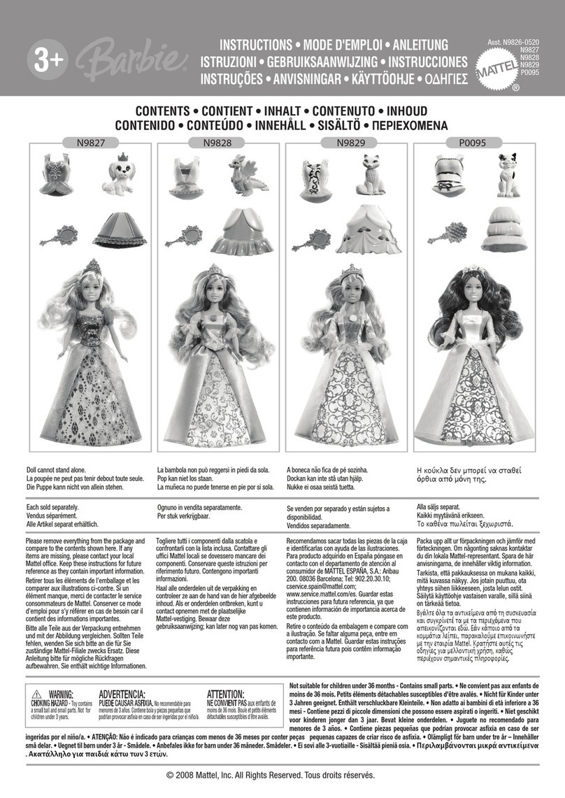 Mattel Barbie N9826-0520 User manual