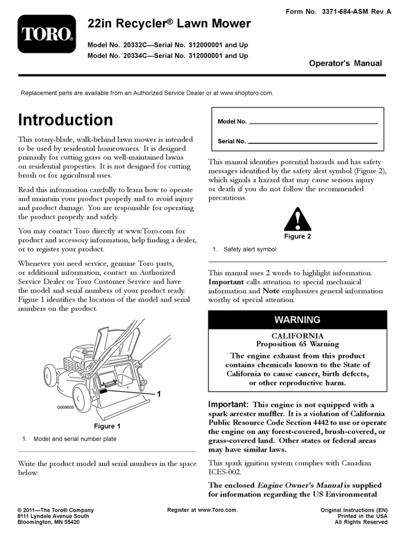Toro Recycler 20332C User manual Toro Recycler 20332C User manual