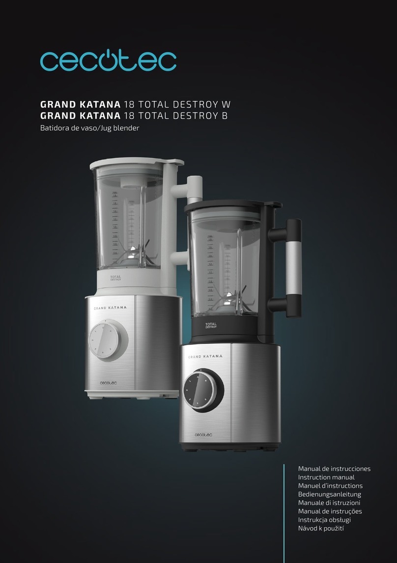 cecotec GRAND KATANA 18 TOTAL DESTROY W User manual cecotec GRAND KATANA 18 TOTAL DESTROY W User manual