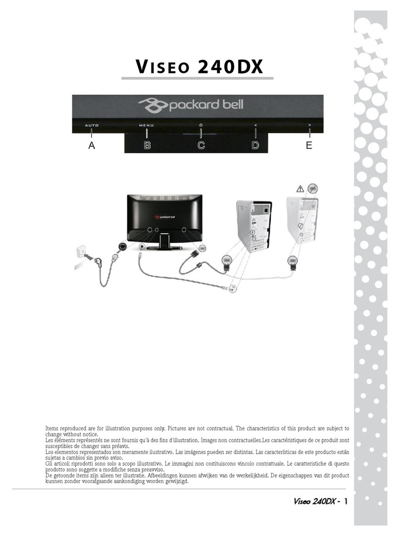 Packard Bell VISEO 240DX User manual