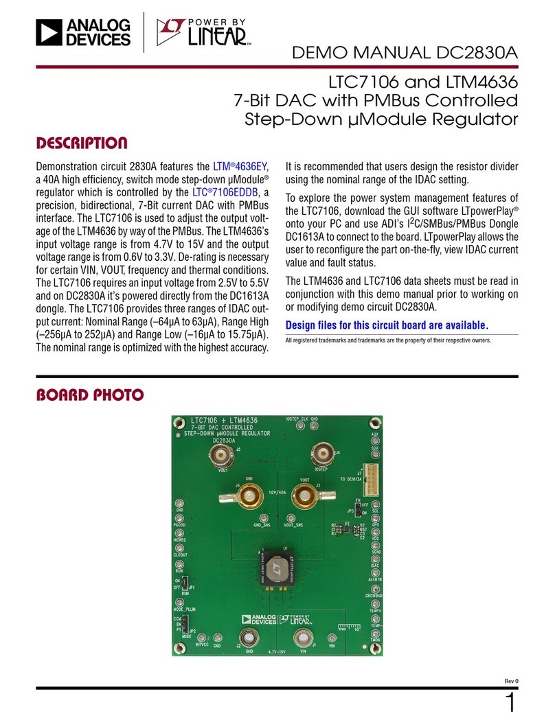 Linear ANALOG DEVICES LTC7106 Quick setup guide Linear ANALOG DEVICES LTC7106 Quick setup guide