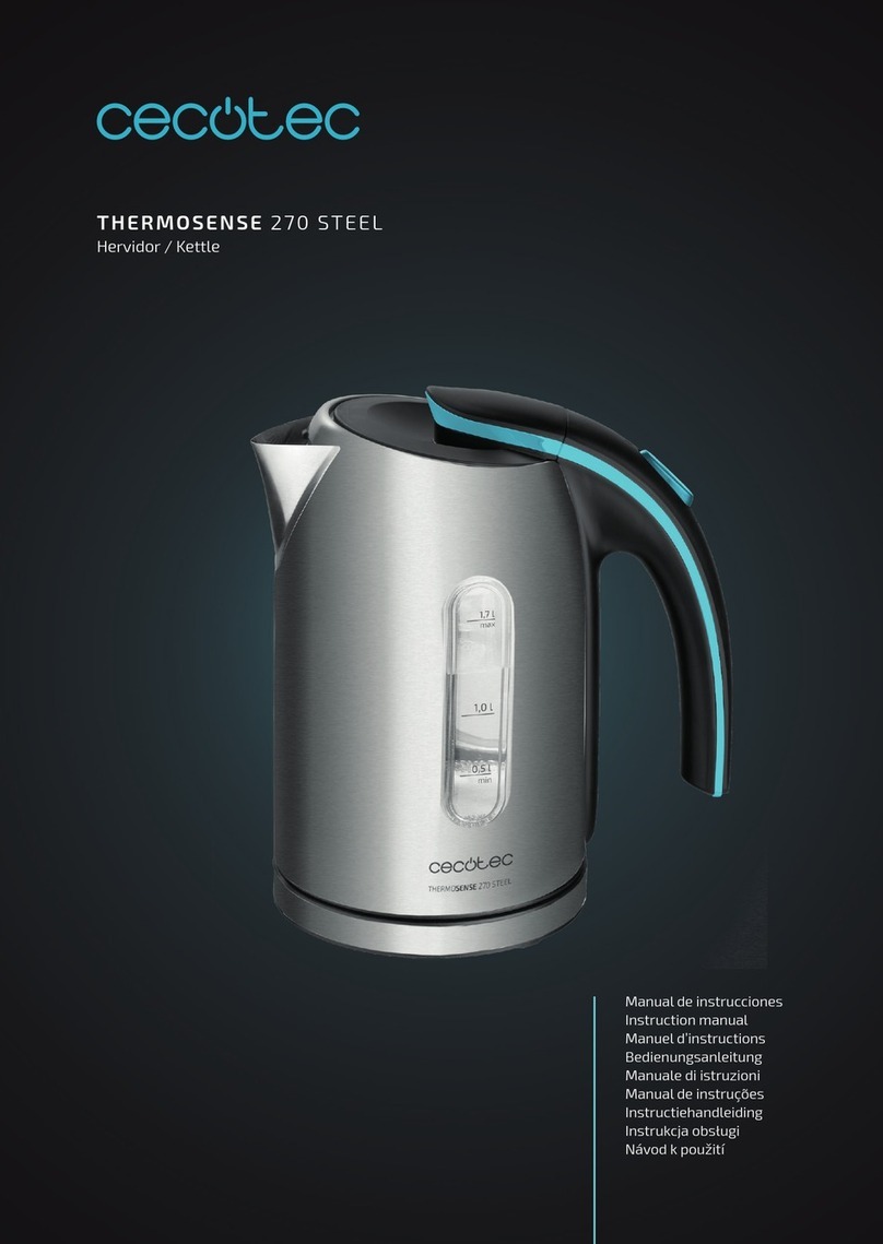 cecotec ThermoSense 270 Steel instruction manual