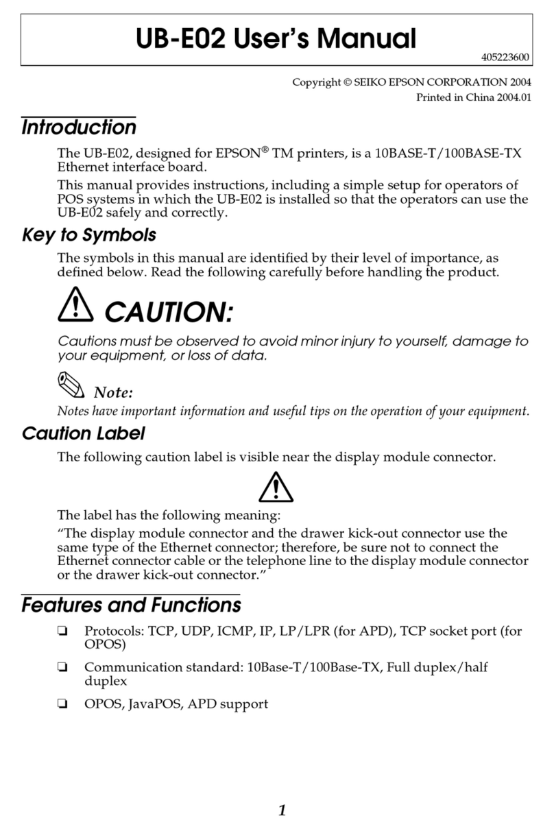 Epson UB-E02 User manual