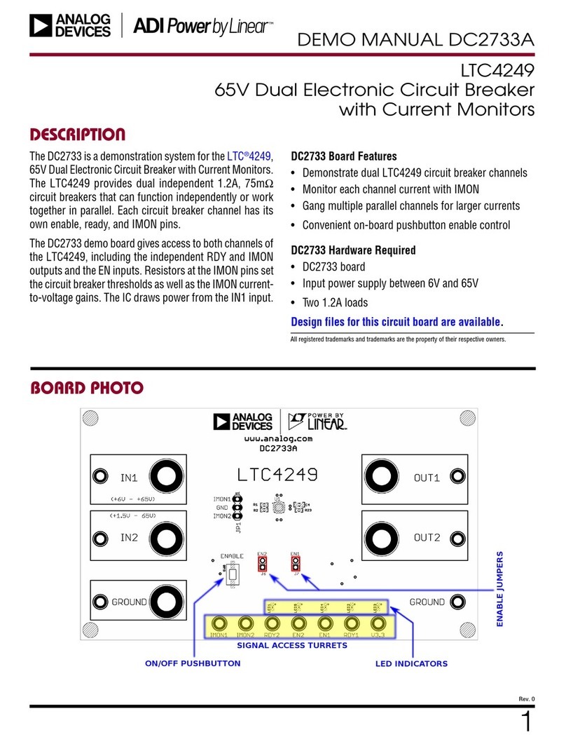 Analog Devices Linear ADI Power LTC4249 Demo Manual