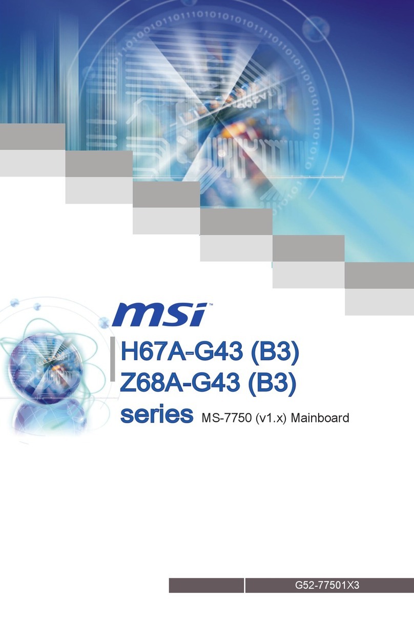 MSI H67A-G43 B3 series User manual MSI H67A-G43 B3 series User manual