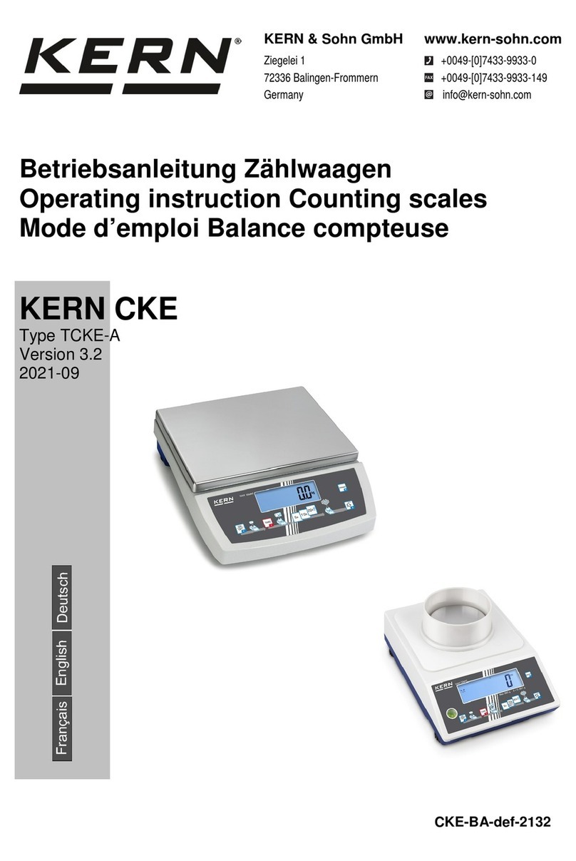 KERN TCKE 300-3-A User manual