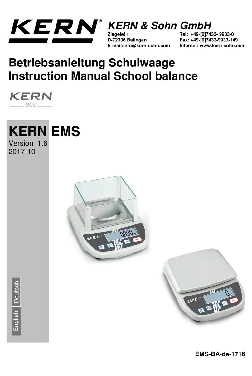 KERN EMS Series User manual