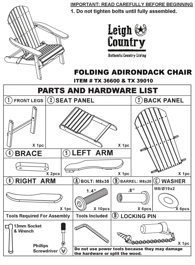 Leigh Country TX 36600 quick start guide