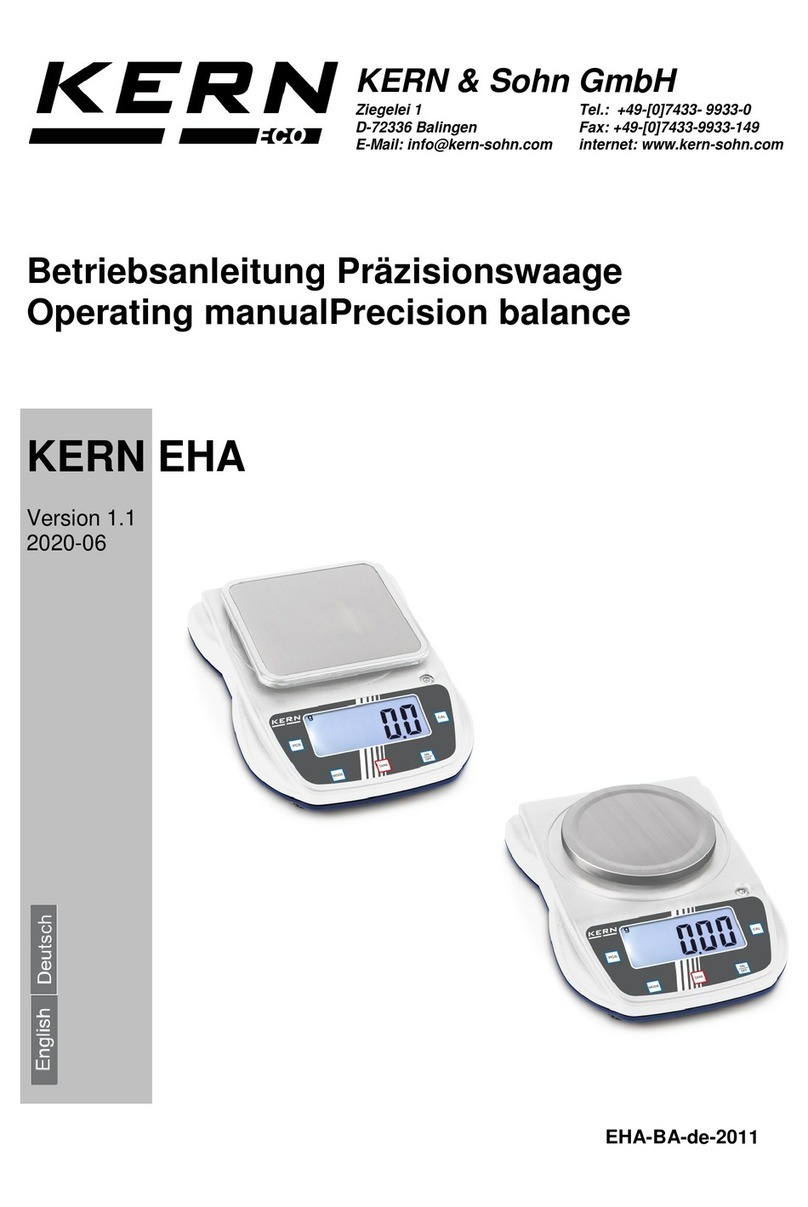 KERN EHA Series User manual