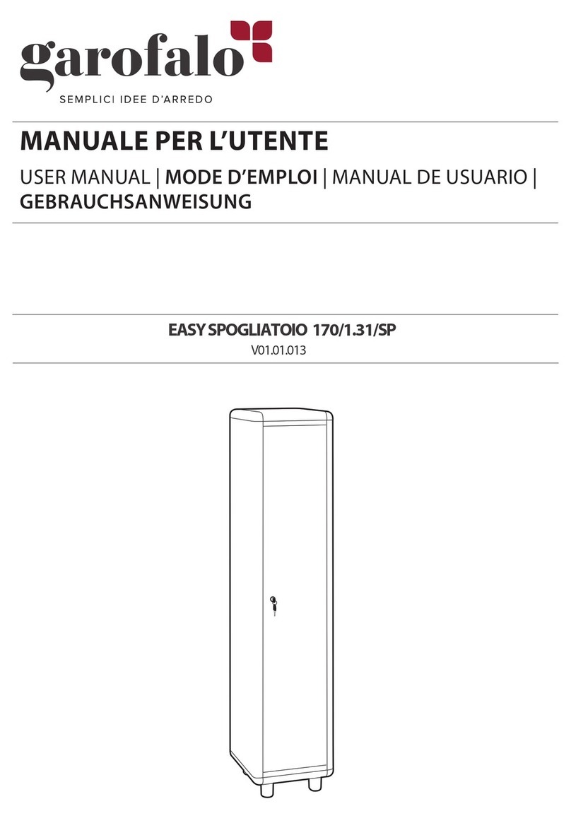 garofalo EASY SPOGLIATOIO 170/1.31/SP user manual