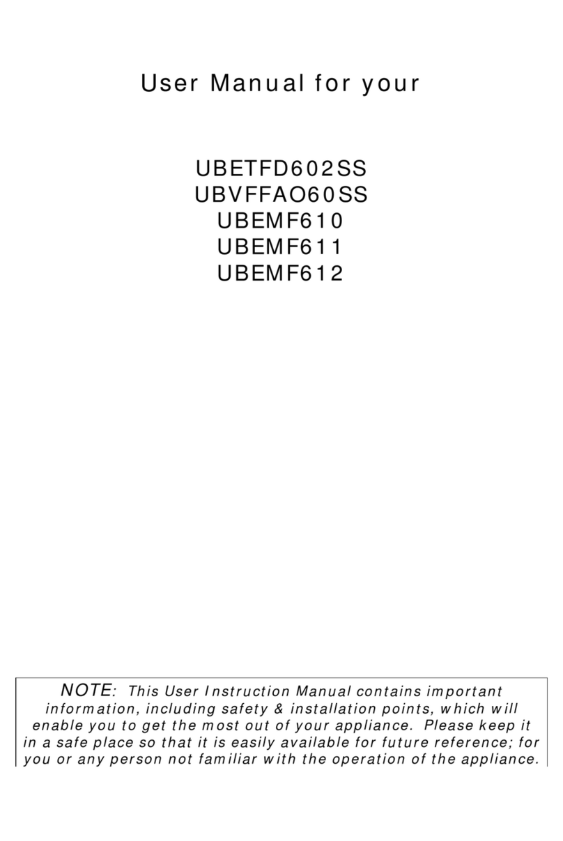 SPARES ZONE UBETFD602SS user manual