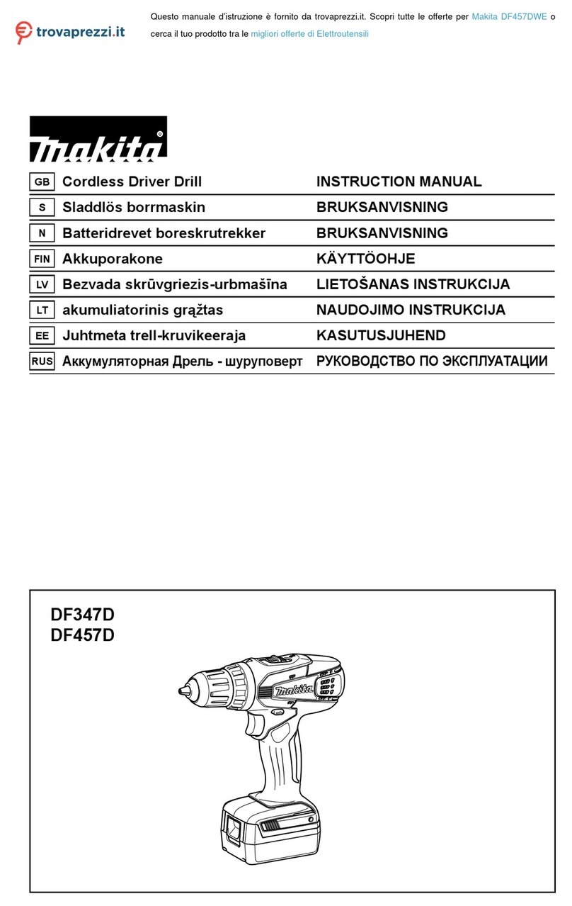 Makita DF457DWE User manual