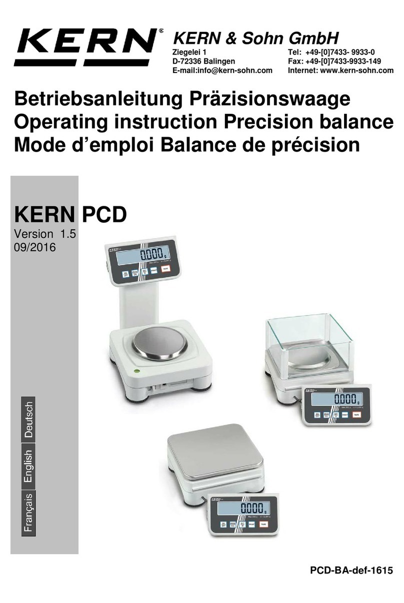 KERN PCD 250-3 User manual