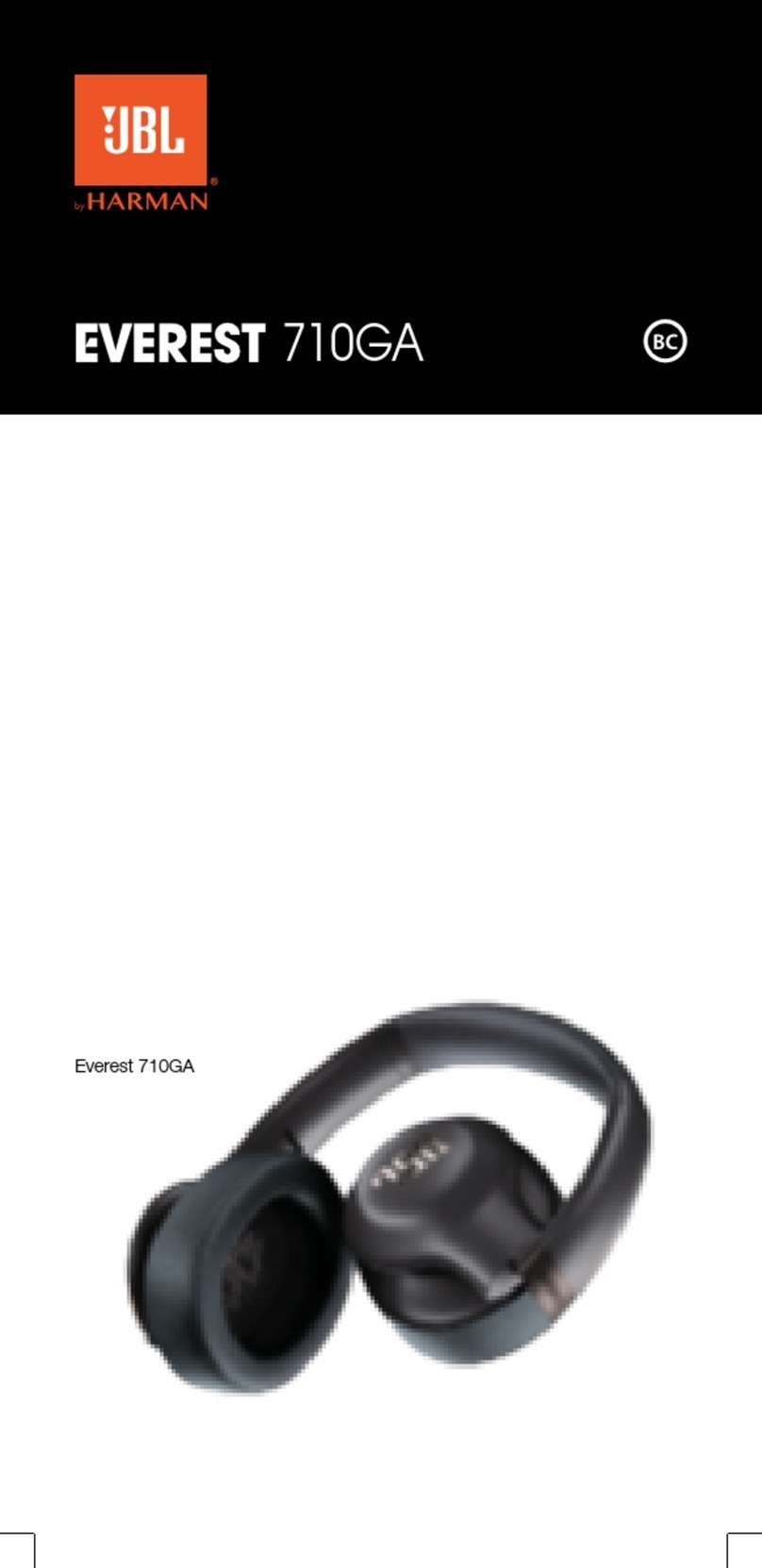 Harman JBL EVEREST 710GA User manual