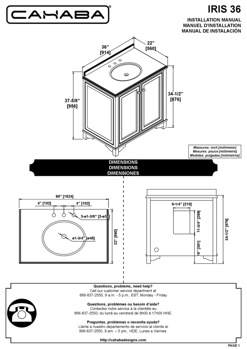 CAHABA IRIS 36 User manual