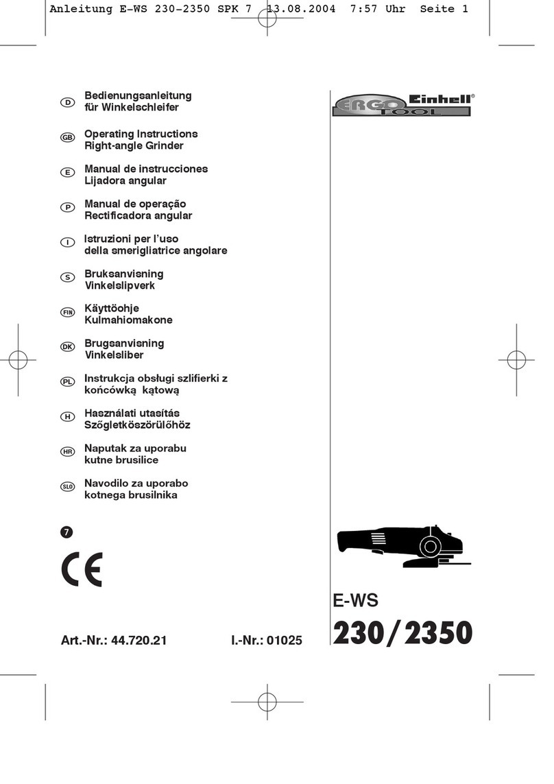 EINHELL ERGOTOOL E-WS 230/2350 operating instructions