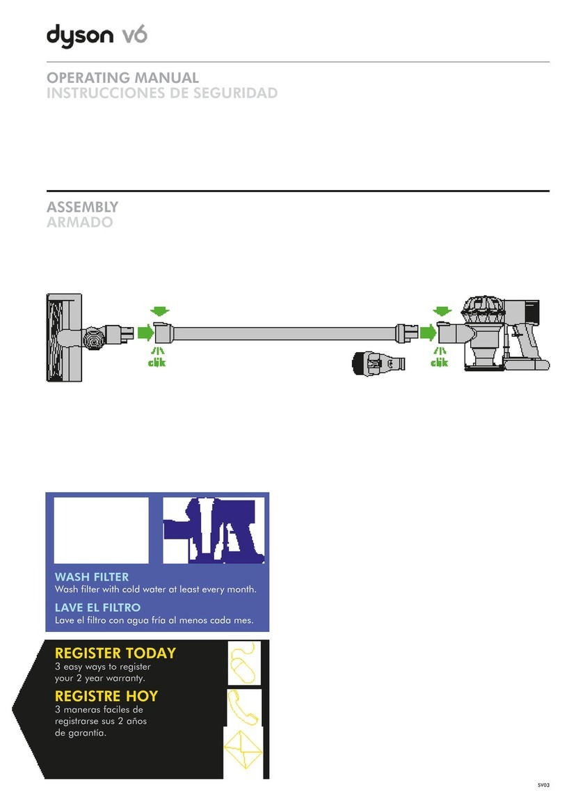 Dyson v6 SV03 User manual