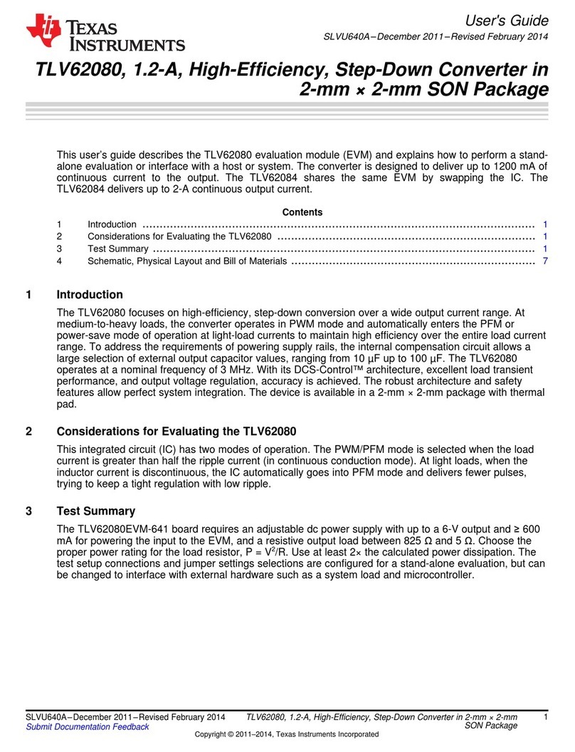 Texas Instruments TLV62080 User manual