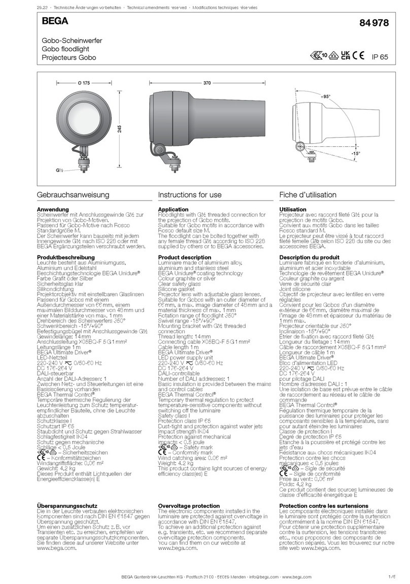 BEGA 84 978 manual BEGA 84 978 manual