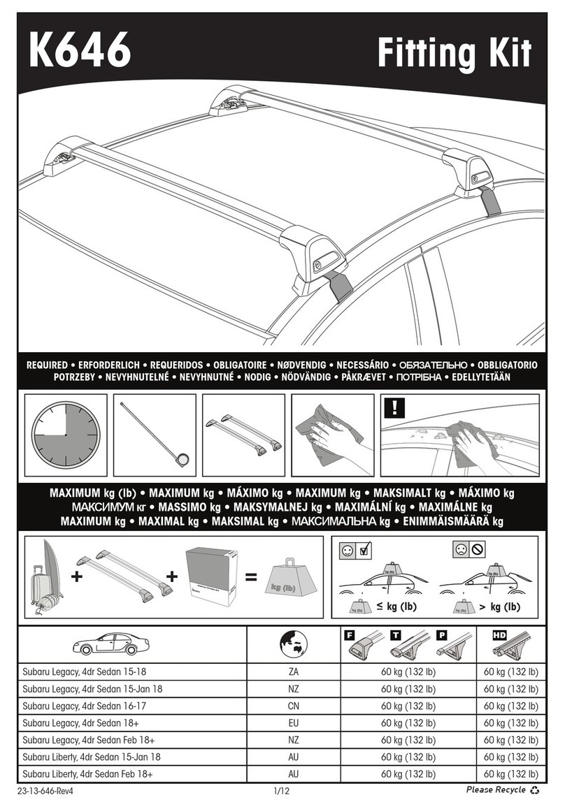 Prorack K646 instructions