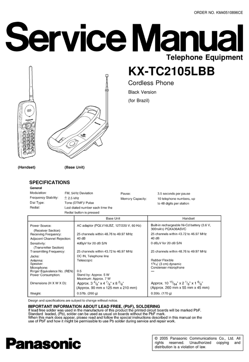 Panasonic KX-TC2105LBB User manual