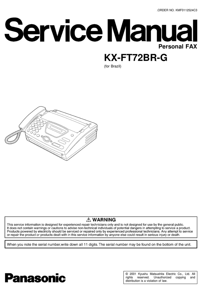 Panasonic KX-FT72BR-G Service manual