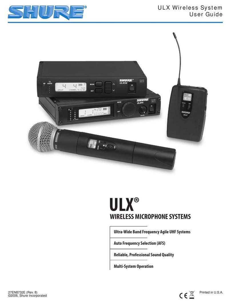 Shure ULXP4E K2E User manual