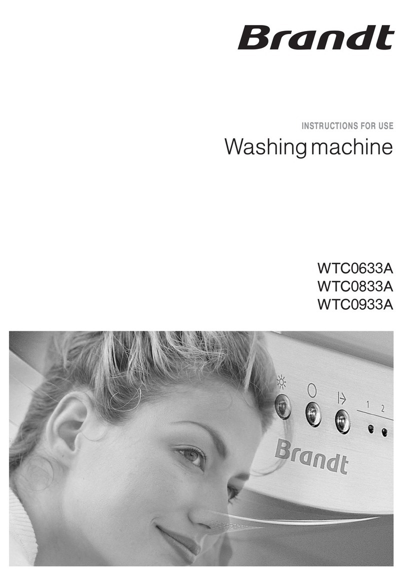 Brandt WTC0633A Instructions for use
