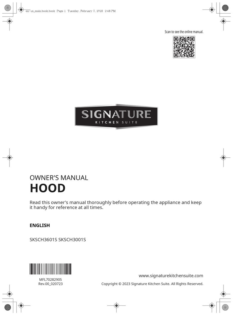 Signature Kitchen Suite SKSCH3601S User manual