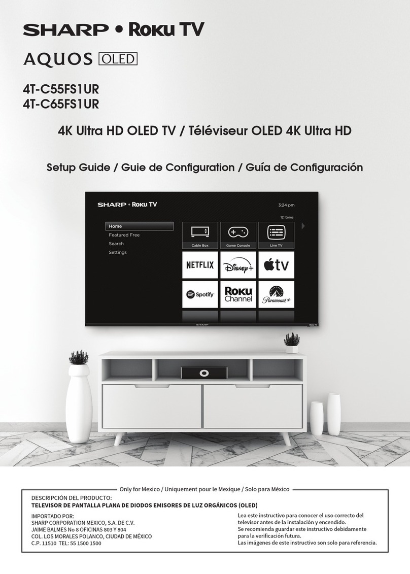 Sharp AQUOS 4T-C55FS1UR Setup guide