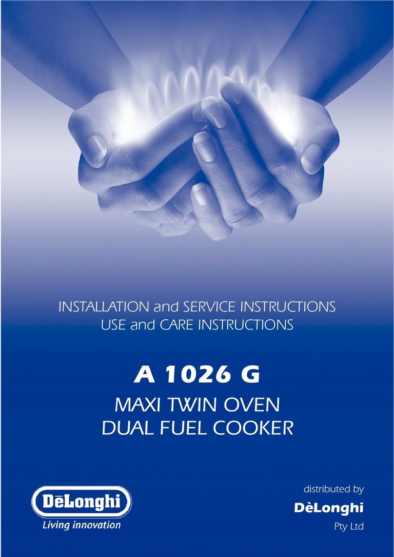 DeLonghi A 1026 G Installation and service instructions DeLonghi A 1026 G Installation and service instructions