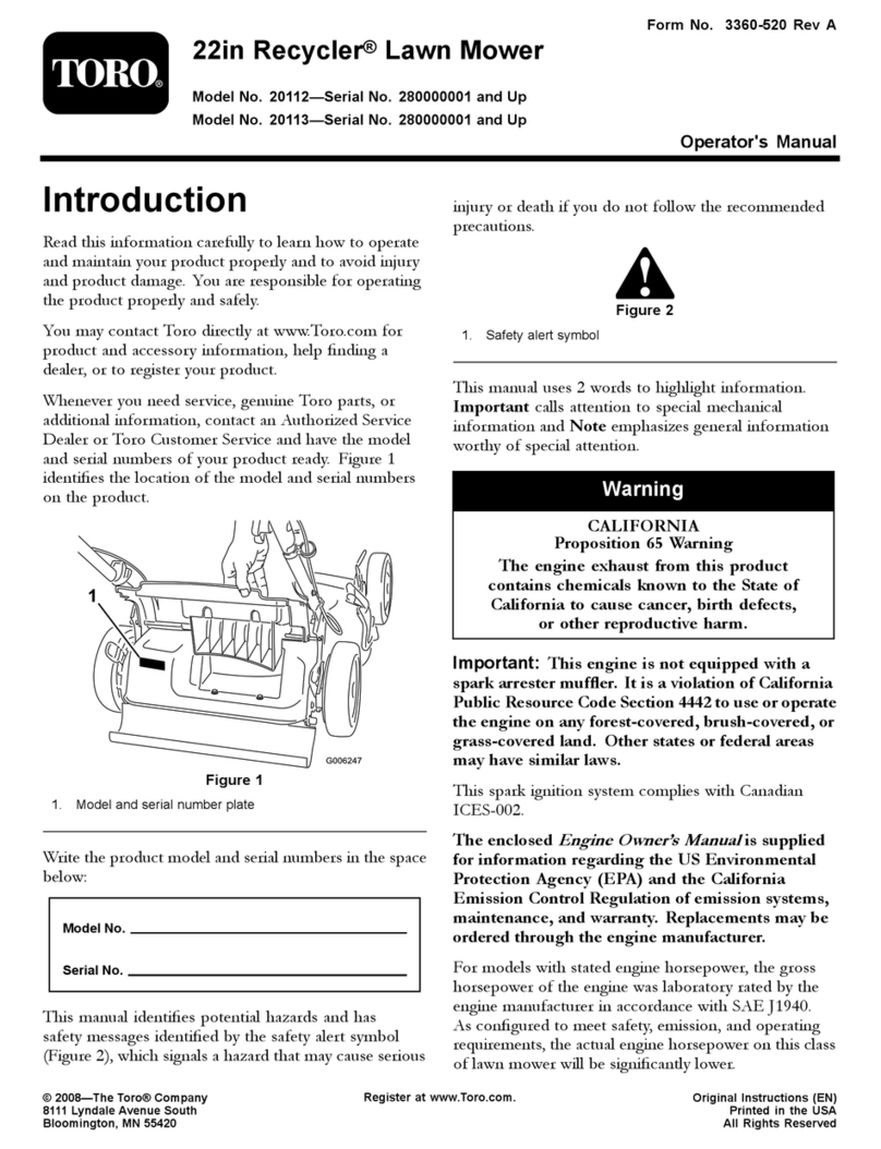 Toro Recycler 20112 User manual