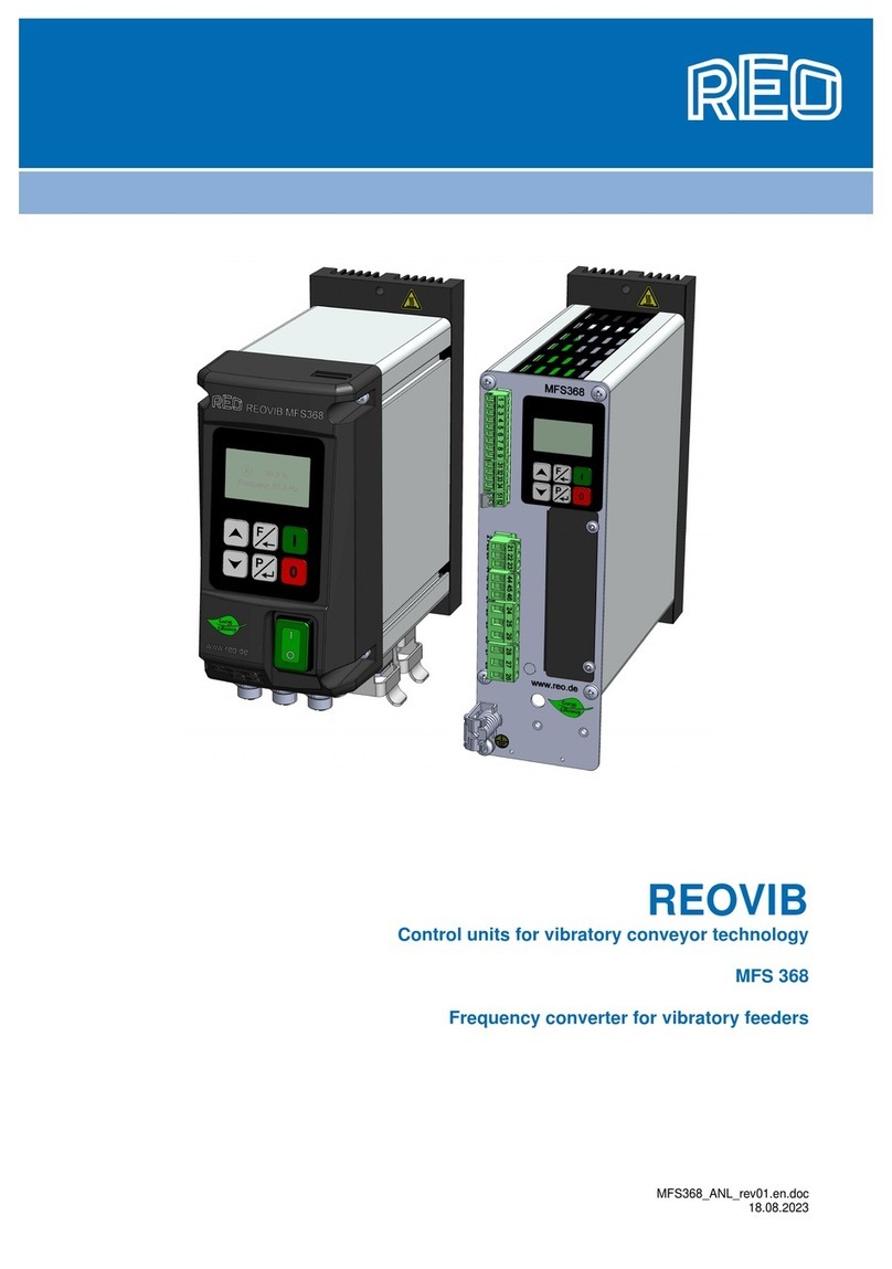 REO REOVIB MFS 368 operating instructions