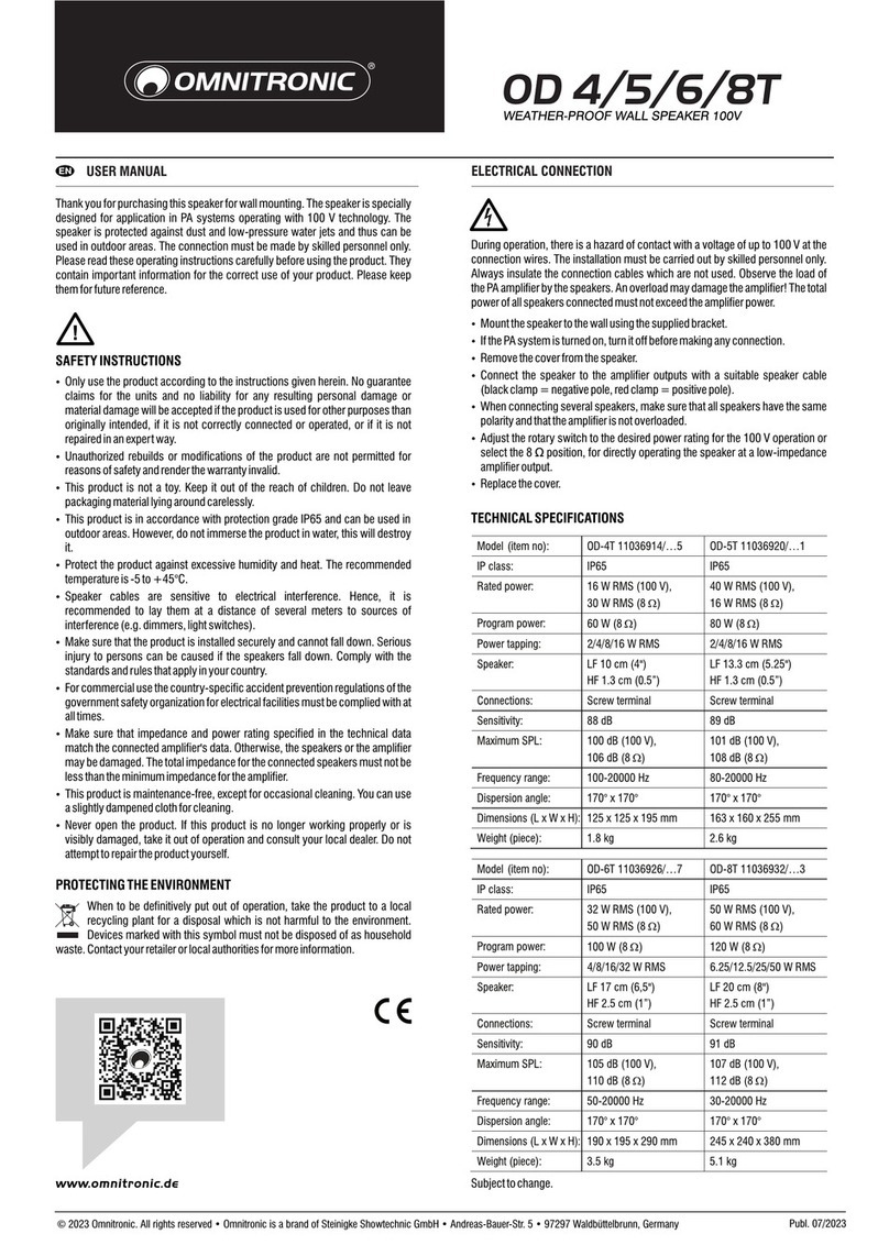 Omnitronic OD-4T User manual