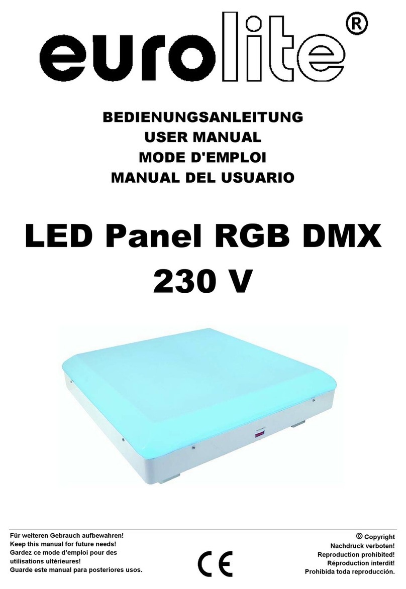 EuroLite LED Panel RGB DMX 230 V user manual