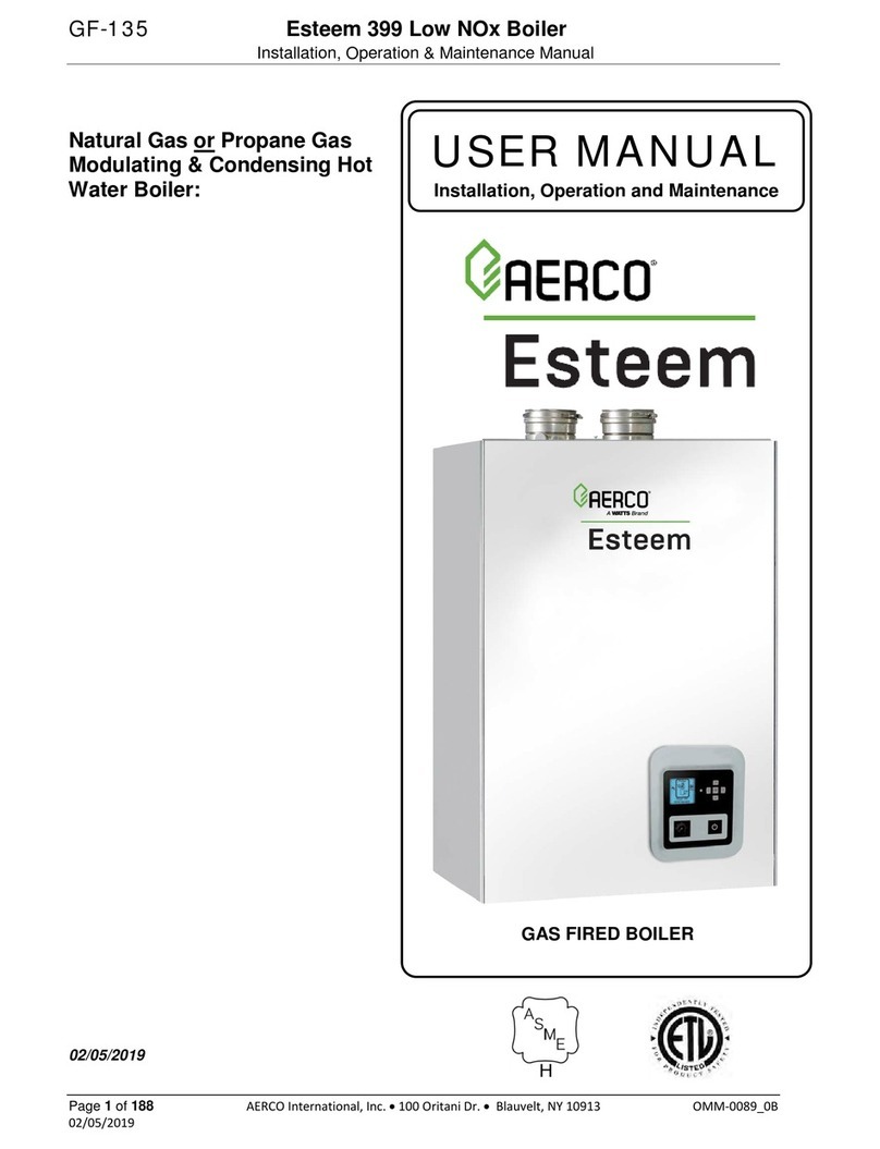 AER Esteem 399 Installation, operation & maintenance manual