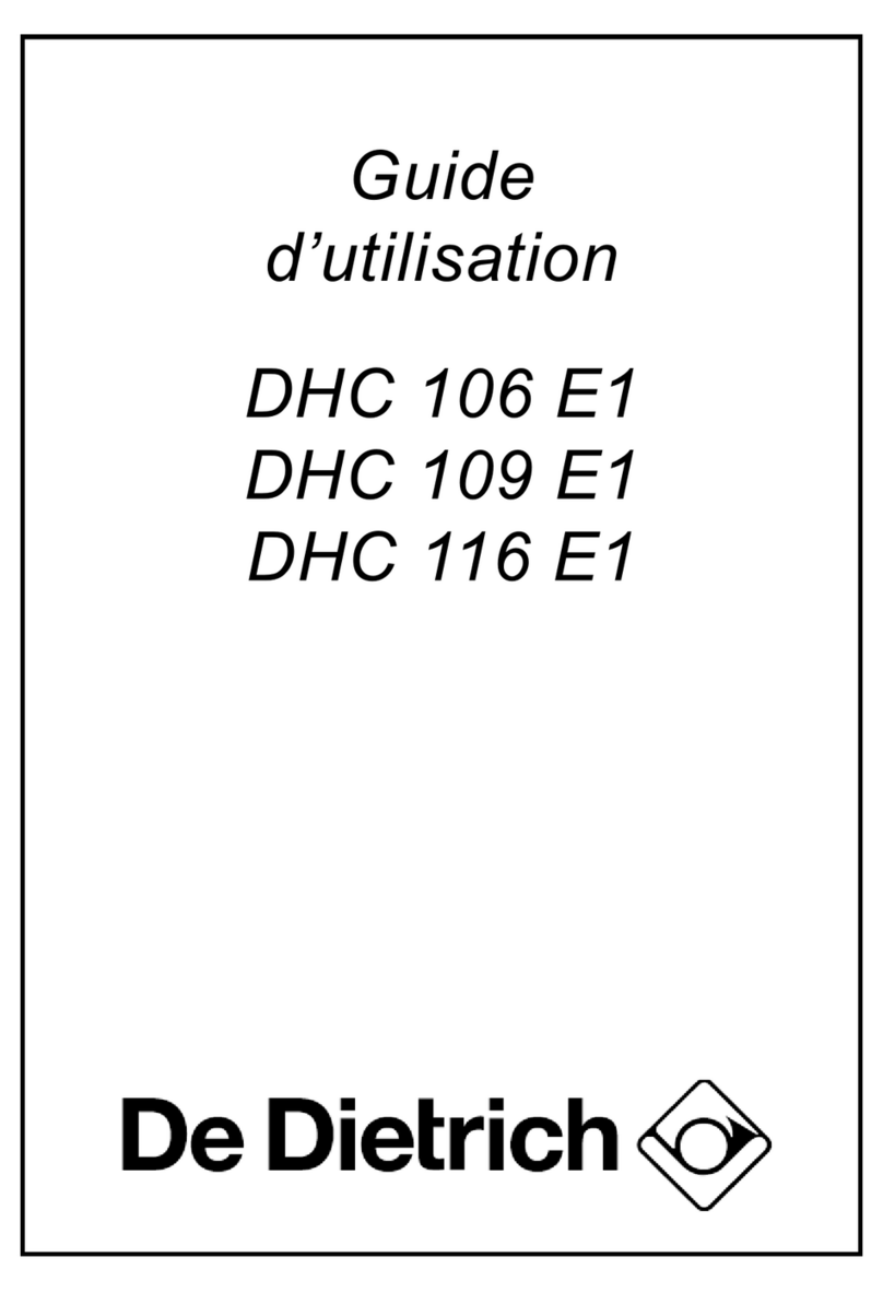 DeDietrich DHC 106 E1 User manual