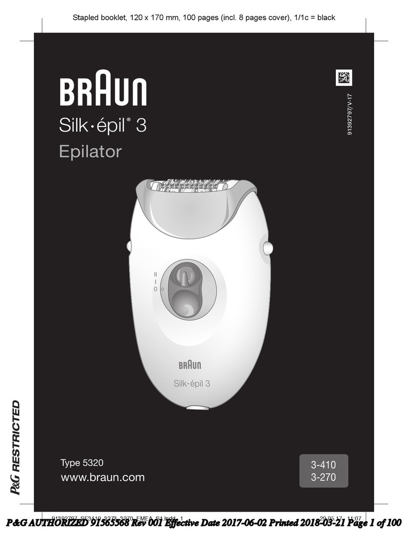 Braun Silk-epil 3 3-410 User manual