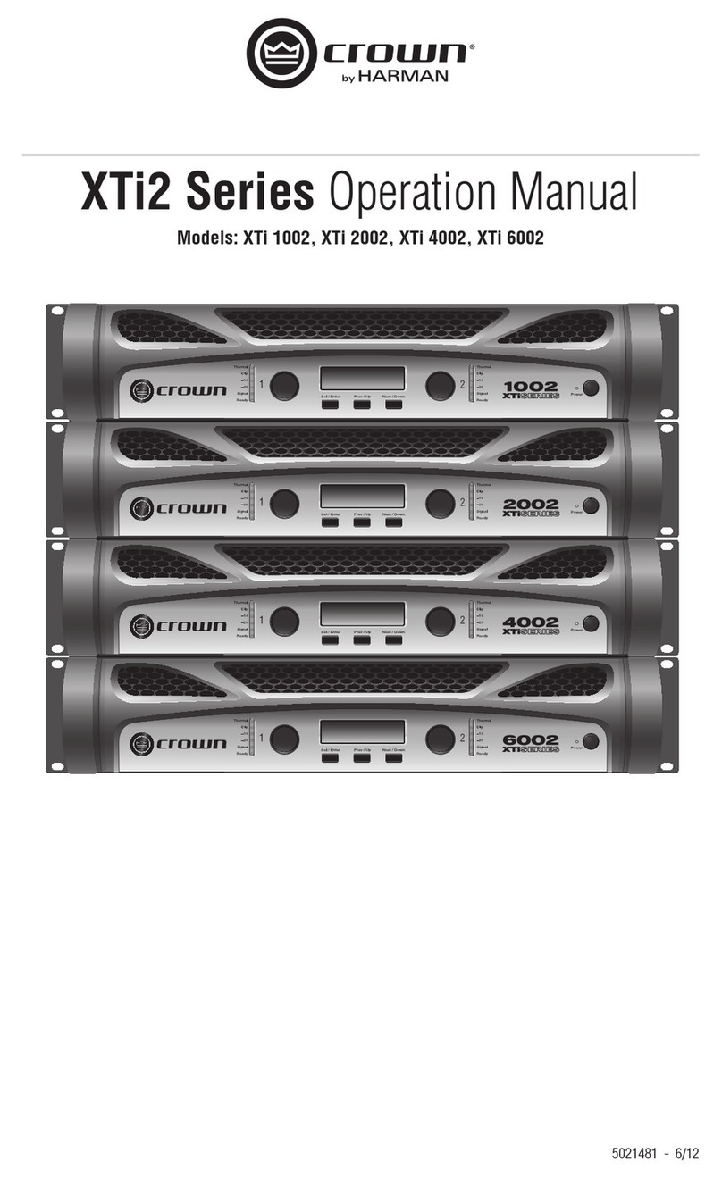 Harman Crown XTi2 Series User manual