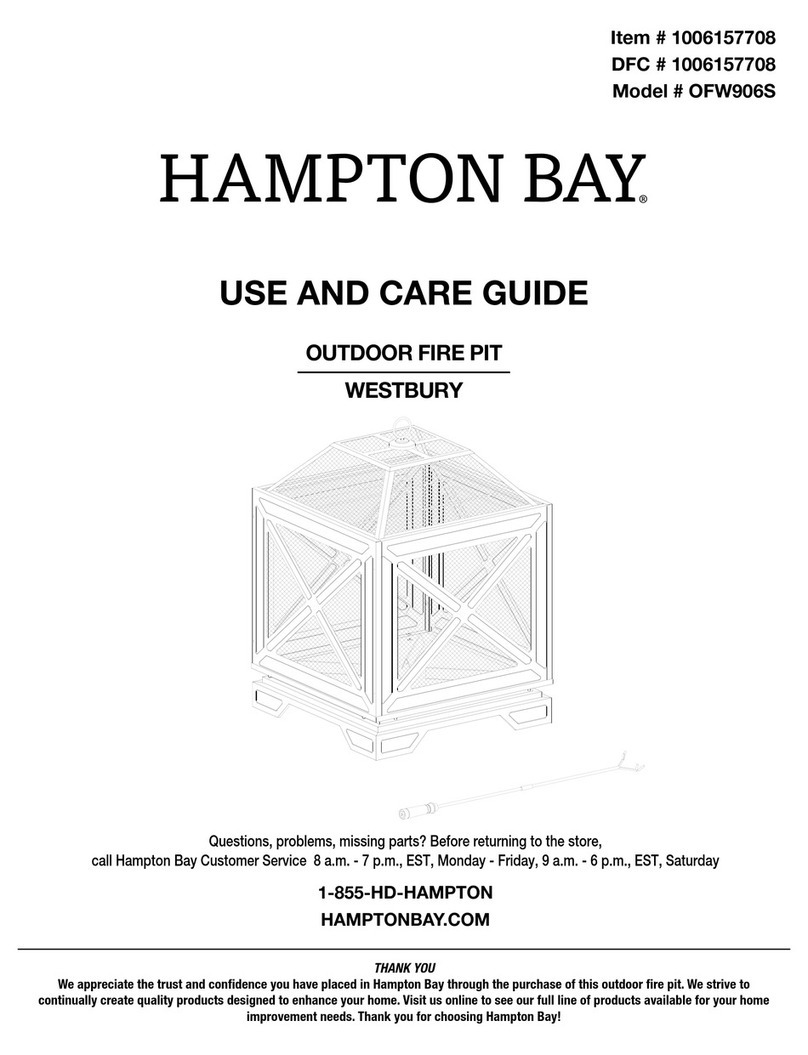 HAMPTON BAY WESTBURY OFW906S Use and care guide