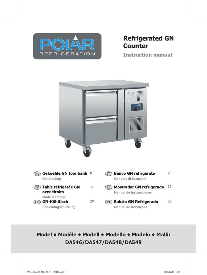 Polar Refrigeration DA546 instruction manual