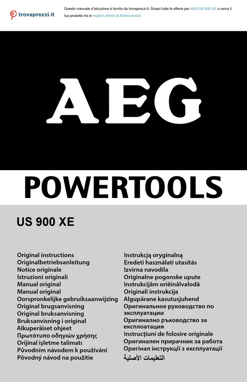AEG US 900 XE User manual