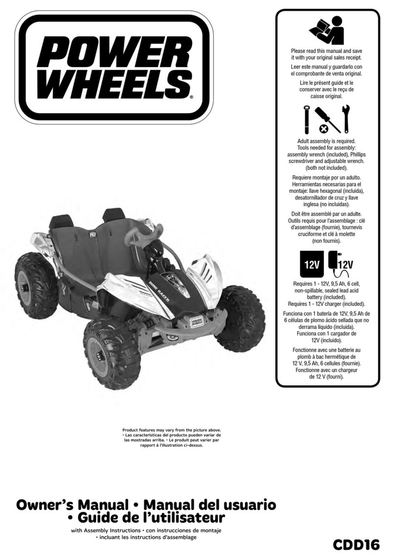 Mattel POWER WHEELS CDD16 owner's manual