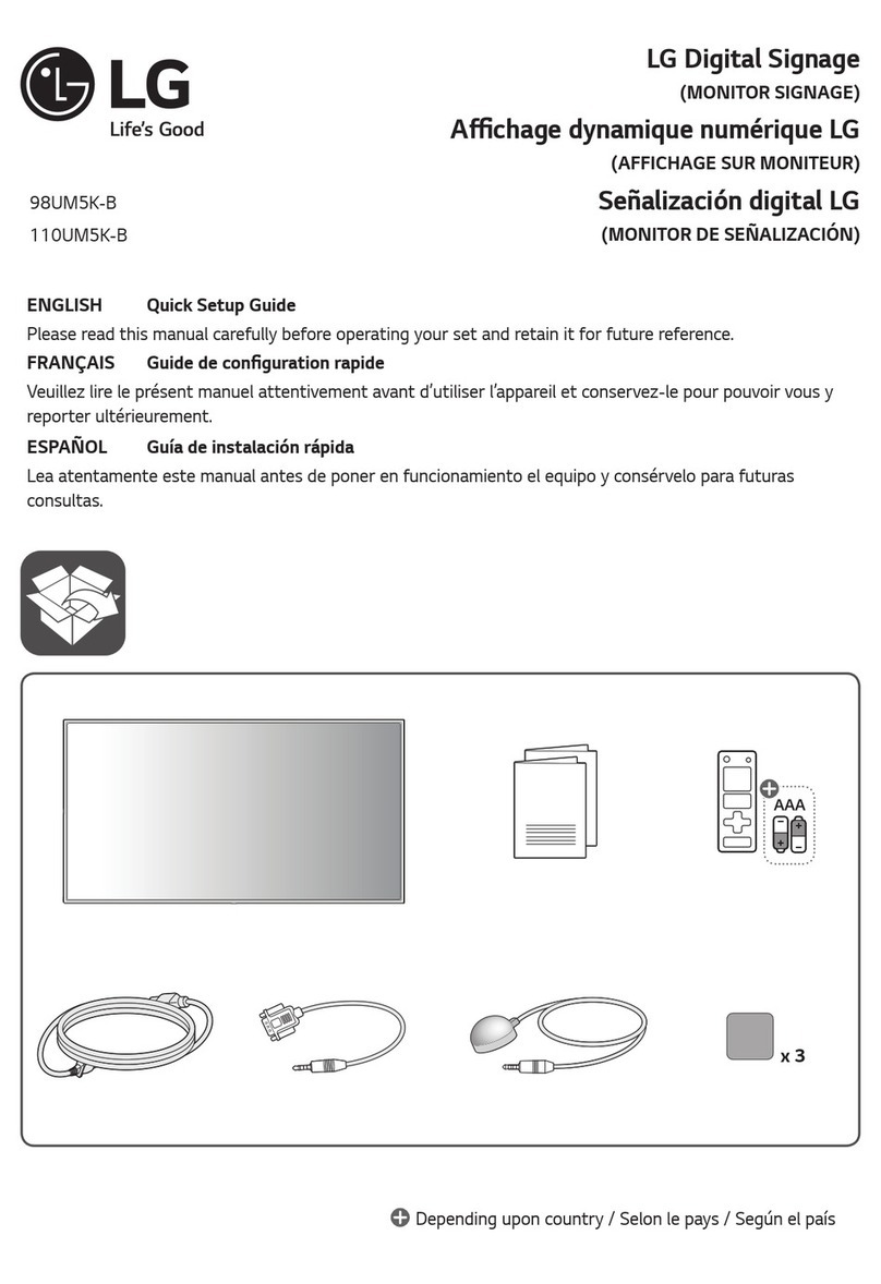 LG 98UM5K-B Quick setup guide