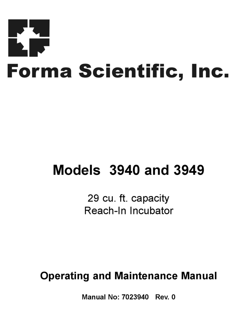 Forma Scientific 3940 Operating and maintenance manual